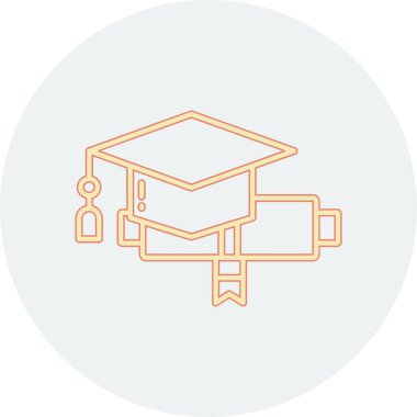 Eğitim düz simge vektör çizim