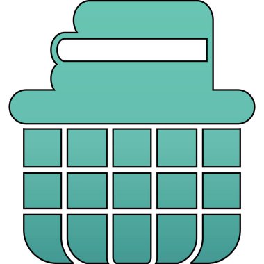 Tek bir simgenin vektör illüstrasyonu