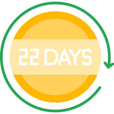 27 gün geçti - gün simgesi