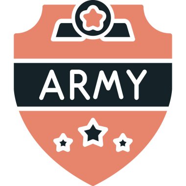 Bir kalkan simgesinin vektör illüstrasyonu