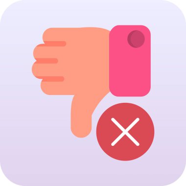 El ve düğme. vektör illüstrasyonu