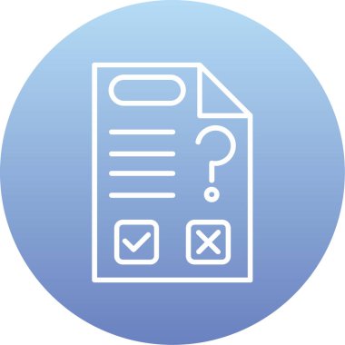 belge simgesi. Web için kontrol listesi vektör simgelerinin basit çizimi