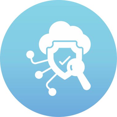 İngiliz anahtarlı bulutun vektör çizimi