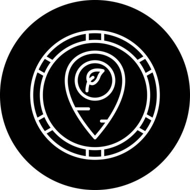 Harita konumu vektör simgesi