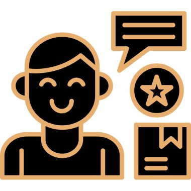 Sohbet simgesi, vektör çizimi