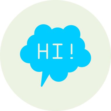 Metin mesajlı konuşma balonu, vektör illüstrasyonu