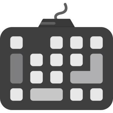 Hesap makinesi simgesi. Web için hesap makinesi vektör simgelerinin basit çizimi