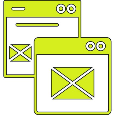 Modern b 'nin vektör illüstrasyonu eksik simgesi