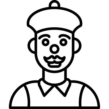 avatar adam simgesi ana hatları biçiminde