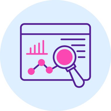 Ara. Web simgesi basit illüstrasyon