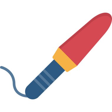 Bir karikatür kalem simgesinin vektör çizimi