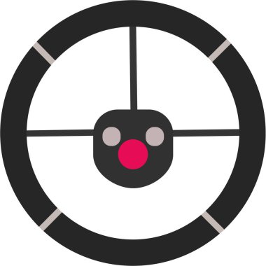 Dart tahtası simgesi. vektör illüstrasyonu