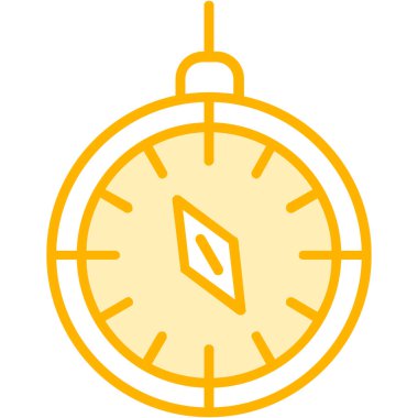 Pusula. Web simgesi basit illüstrasyon