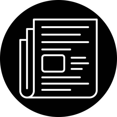 belge simgesi vektör illüstrasyonu