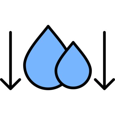 Su damlası. Basit resimleme