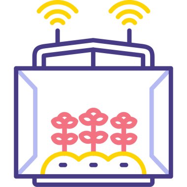 router simgesi modern vektör illüstrasyonu