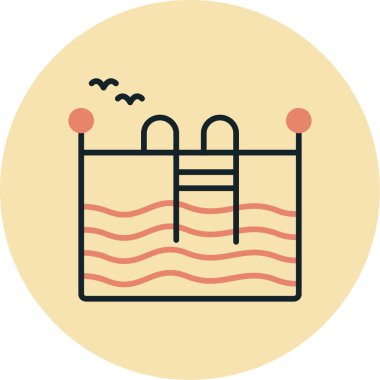 Bir sepet simgesinin vektör illüstrasyonu