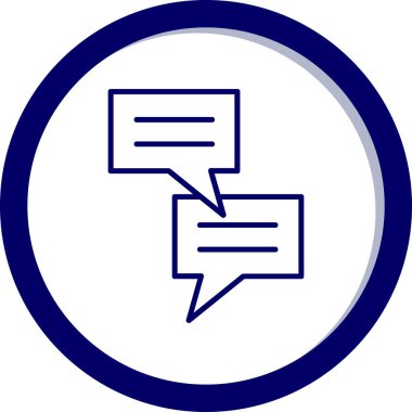 Sohbet simgesi vektör illüstrasyonu