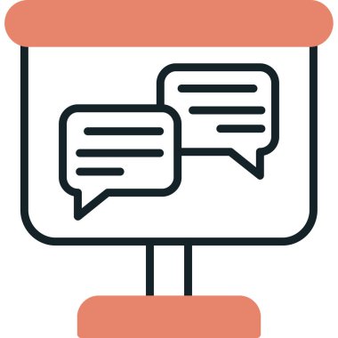 konuşma kabarcığı vektör çizimi