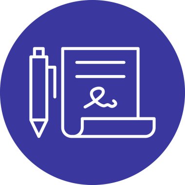 kalem simgesinin vektör illüstrasyonu