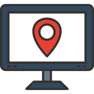 konum pin vektör illüstrasyon tasarımı