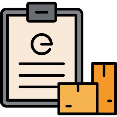 Belge. Web simgesi basit illüstrasyon