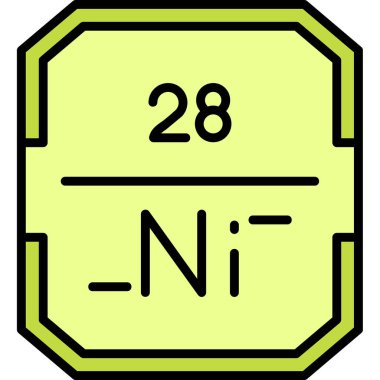Kimyasal element simgesi. vektör illüstrasyonu