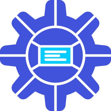 Teçhizat Web simgesi basit illüstrasyon