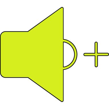 Konuşmacı simgesi. ses simgesi vektör illüstrasyonu