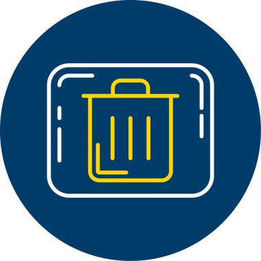 Evrak çantası. Web simgesi vektör illüstrasyonu