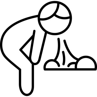 Masaj masajı simgesi ana hatlarıyla