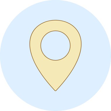 Harita işaretleyici vektör simgesi. düz tasarım illüstrasyon