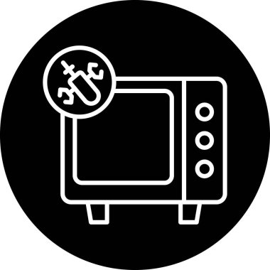 TV simgesi vektör illüstrasyonu