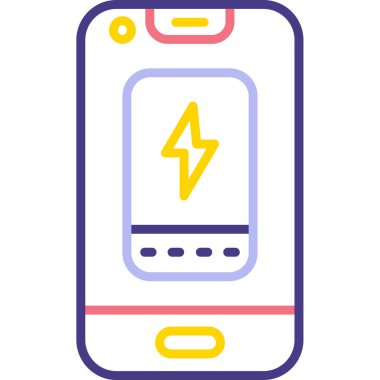 cep telefonu ikonu vektör illüstrasyonu