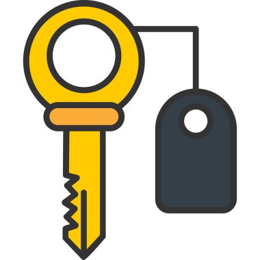 tuş kilidi vektör simgesi