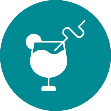 Bir bardak şarabın vektör çizimi