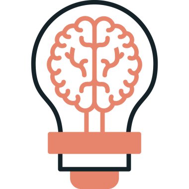 Ampul simgesi. vektör illüstrasyonu