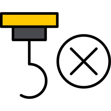 Simge silme yok. özet yok silme vektör rengi düz izole