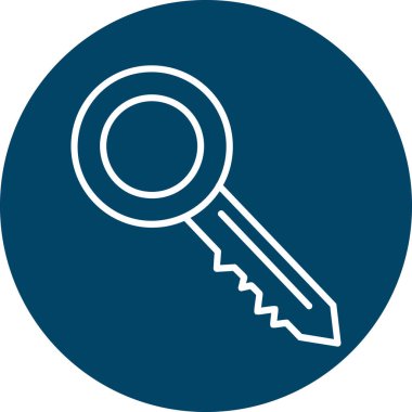 Anahtar simgesi vektör illüstrasyonu