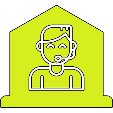 avatar. Web simgesi basit illüstrasyon