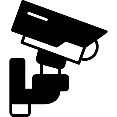 Gözetim kamera simgesi, basit tarzı