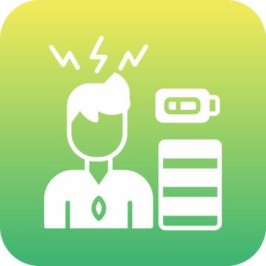 iş adamı simgesi, vektör illüstrasyonu