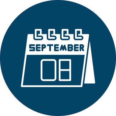 Takvim simgesinin vektör illüstrasyonu