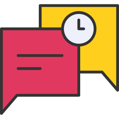 zaman web simgesi, vektör illüstrasyonu