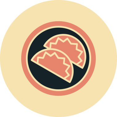 Fırın ürünleri fırın simgesi doldurulmuş taslak biçiminde