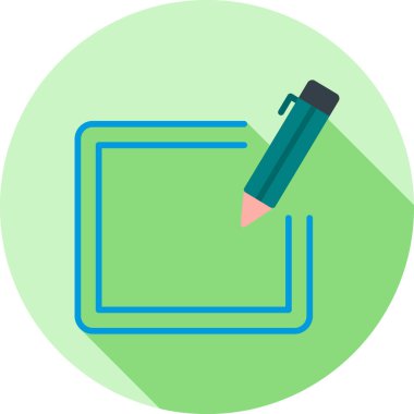 Kalem. Web simgesi basit illüstrasyon