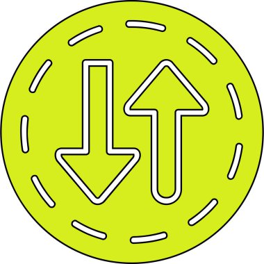 Ok. Web simgesi basit illüstrasyon