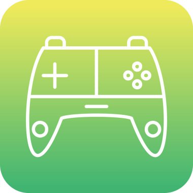 Video oyunu web simgesi, vektör illüstrasyonu