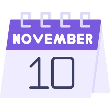 Kasım - 1 takvim simgesi - takvim vektör illüstrasyonu