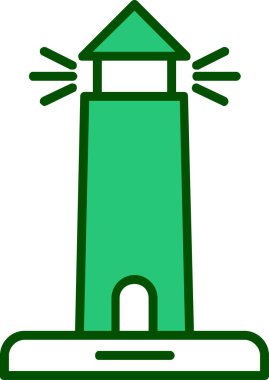 kule ikon vektör illüstrasyonu